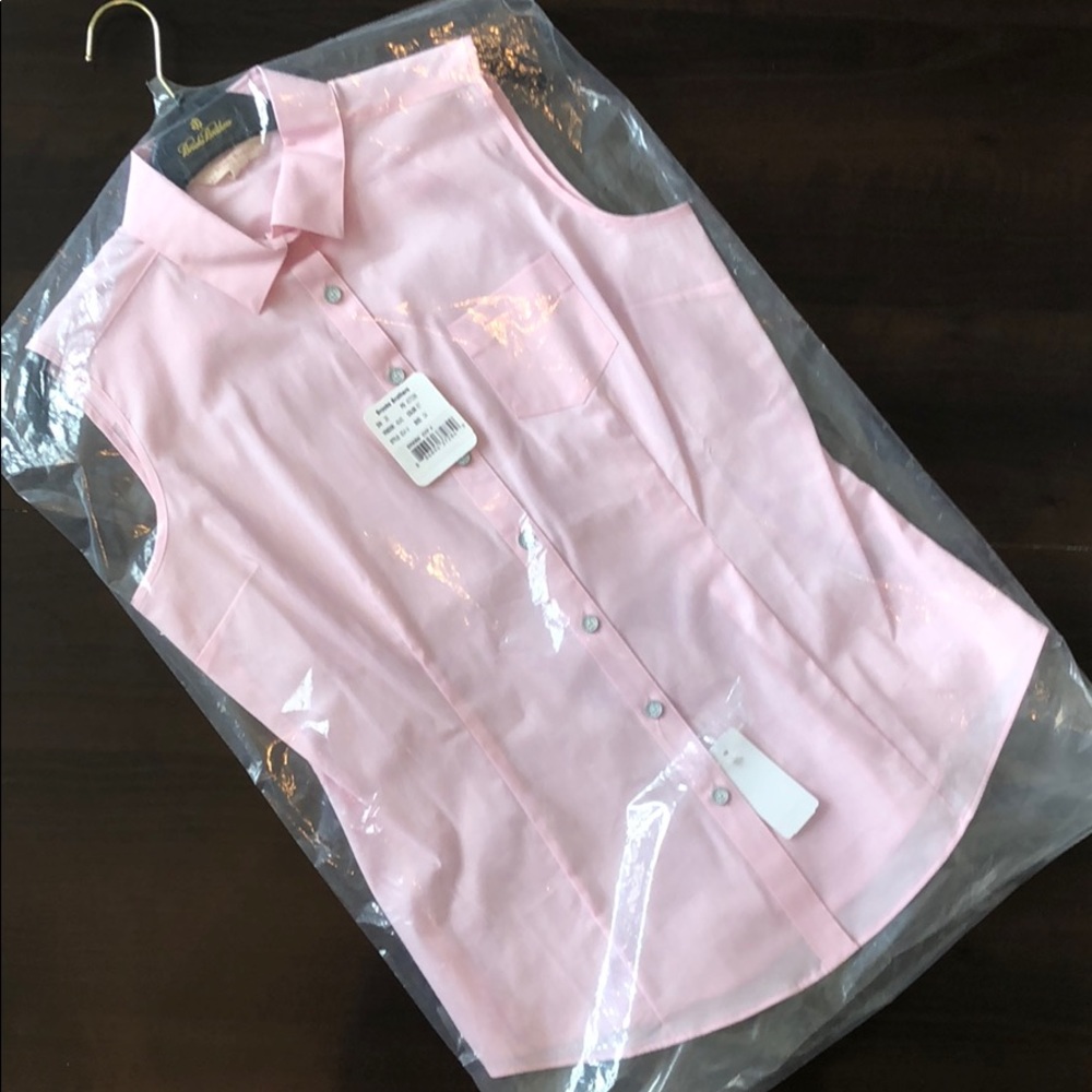 Brooke’s Brothers Sleeveless Button Down